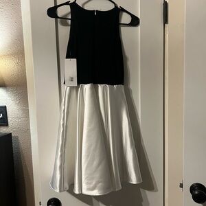 Elegant Black and White Kids Dress